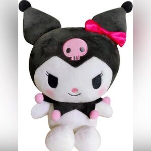 Hello kitty kuromi plush cinnamoroll pink gray bow skull 12 inches Sanrio